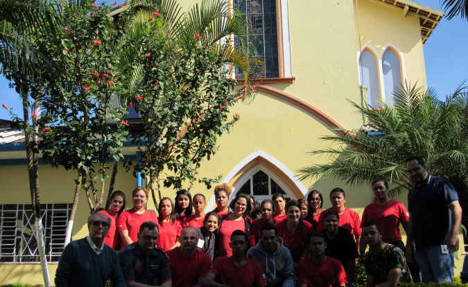 ALUNOS DA ESCOLA DE BOMBEIRO CIVIL DO ROTARY CLUB DE MAUÁ VISITAM SANTA CASA